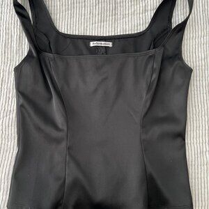 Reformation Black Silk Tank